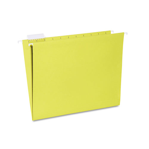 7530013649501 SKILCRAFT Hanging File Folder, Letter Size, 1/5-Cut Tab, Yellow, 25/Box