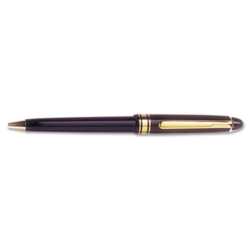 7520014511065 SKILCRAFT Push Cap Ballpoint Pen, Retractable, Medium 1 mm, Black Ink, Black Barrel, Dozen