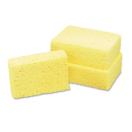 7920008841116, SKILCRAFT, Cellulose Coarse-Textured Sponge, 3.63 x 5.75, 1.75" Thick, Natural, 60/Box