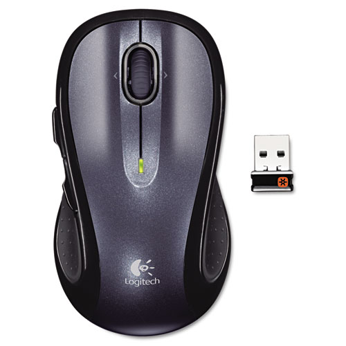 M510 Wireless Mouse, 2.4 GHz Frequency/30 ft Wireless Range, Right Hand Use, Dark Gray