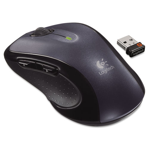 Image of Logitech® M510 Wireless Mouse, 2.4 Ghz Frequency/30 Ft Wireless Range, Right Hand Use, Dark Gray