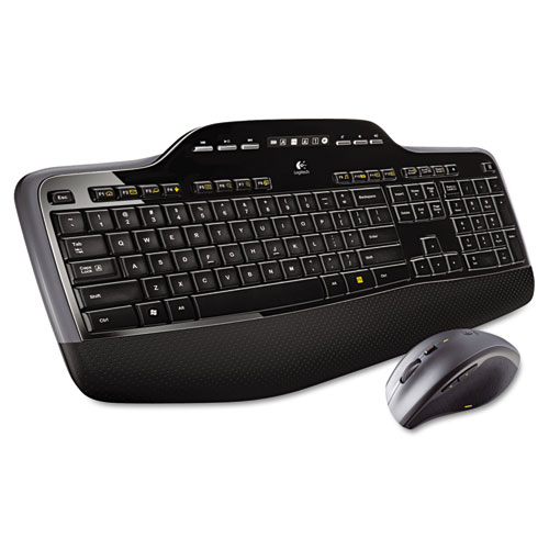 Image of Logitech® Mk710 Wireless Keyboard + Mouse Combo, 2.4 Ghz Frequency/30 Ft Wireless Range, Black