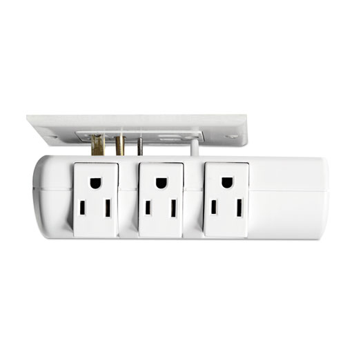 Image of Innovera® Wall Mount Surge Protector, 6 Ac Outlets, 2,160 J, White