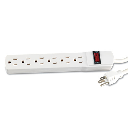 Image of Innovera® Power Strip, 6 Outlets, 6 Ft Cord, Ivory