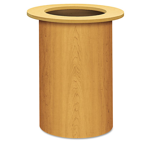 HON® Laminate Cylinder Table Base, 18" dia. x 28h, Cognac