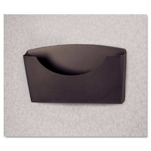 Image of Plastic Partition Additions File Pocket, Letter Size, 14" x 2.5" x 7.75", Dark Graphite