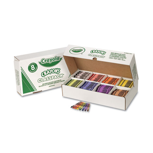 Classpack Regular Crayons, 8 Colors, 800/BX | by Plexsupply