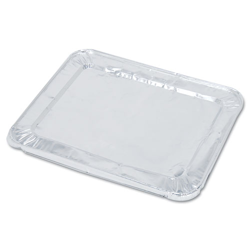 Boardwalk® Aluminum Steam Table Pan Lids, Fits Full-Size Pan, Deep,12.88 x 20.81 x 0.63, 50/Carton