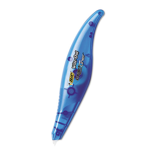 Wite-Out Brand Exact Liner Correction Tape, Non-Refillable, Blue, 1/5" x 236"