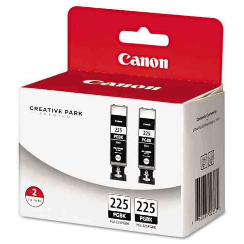 Image of Canon® 4530B007Aa (Pgi-225) Ink, Black, 2/Pack