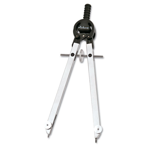 Chartpak® Masterbow Compass, 10" Maximum Diameter, Steel, Chrome