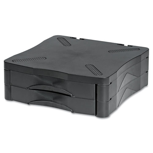 Image of Kelly Computer Supply Monitor Stand, 13" X 13.5" X 4.75" To 5.75", Black, Supports 60 Lbs