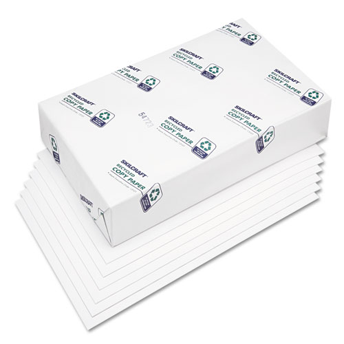 7530010338891 SKILCRAFT Xerographic Paper, 92 Bright, 3-Hole Punch, 20 lb Bond Weight, 8.5 x 11, White, 500/Ream, 10 Reams/CT