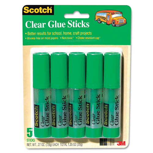 Scotch MMM600824S Permanent Glue Stick (Pack of 24), Clear