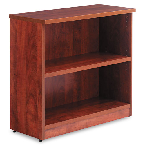 Alera Valencia Series Bookcase, Two-Shelf, 31 3/4w X 14d X 29 1/2h, Med Cherry