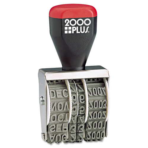 COSCO 2000PLUS® Traditional Date Stamp, Six Years, 1 3/8 x 3/16"