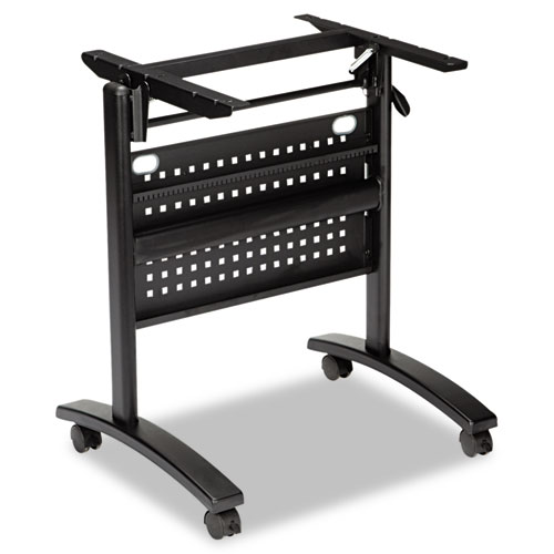 Image of Alera® Valencia Flip Training Table Base, Modesty Panel, 28.5W X 19.75D X 28.5H, Black