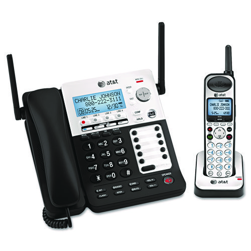 SB67138 DECT 6.0 Phone/Answering System, 4 Line, 1 Corded/1 Cordless Handset