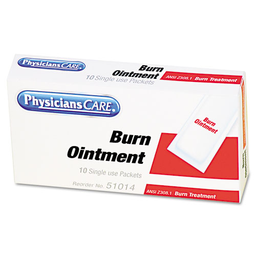 First Aid Kit Refill Burn Cream Packets, 0.1 g Packet, 12/Box