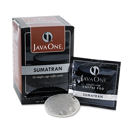 Java One® Coffee Pods, Sumatra Mandheling, Single Cup, 14/Box