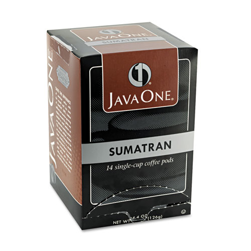 Image of Java One® Coffee Pods, Sumatra Mandheling, Single Cup, 14/Box