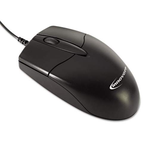 Image of Innovera® Mid-Size Optical Mouse, Usb 2.0, Left/Right Hand Use, Black