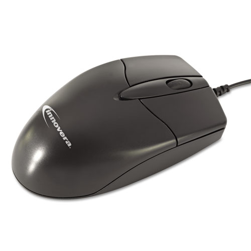 Image of Mid-Size Optical Mouse, USB 2.0, Left/Right Hand Use, Black