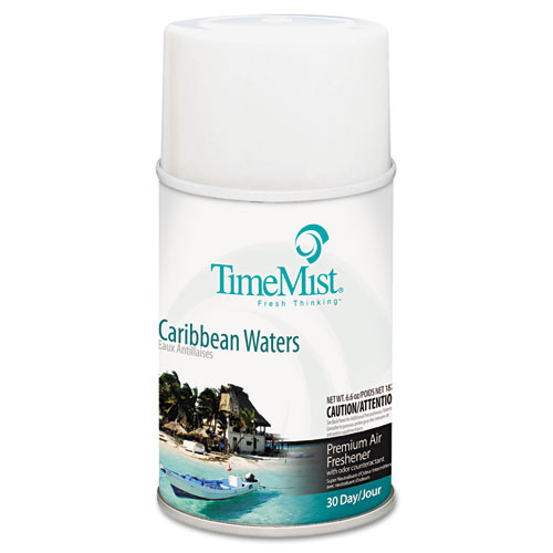 TimeMist® Premium Metered Air Freshener Refill, Caribbean Waters, 6.6 oz Aerosol Spray