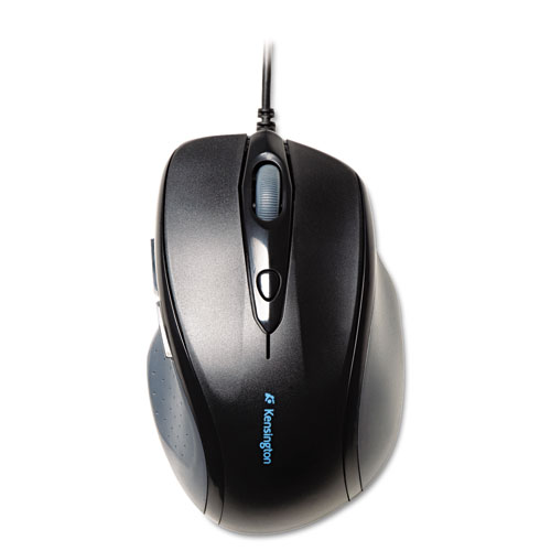 Kensington® Pro Fit Wired Full-Size Mouse, Usb 2.0, Right Hand Use, Black