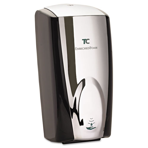 AutoFoam Touch-Free Dispenser, 1,100 mL, 5.2 x 5.25 x 10.9, Black/Chrome
