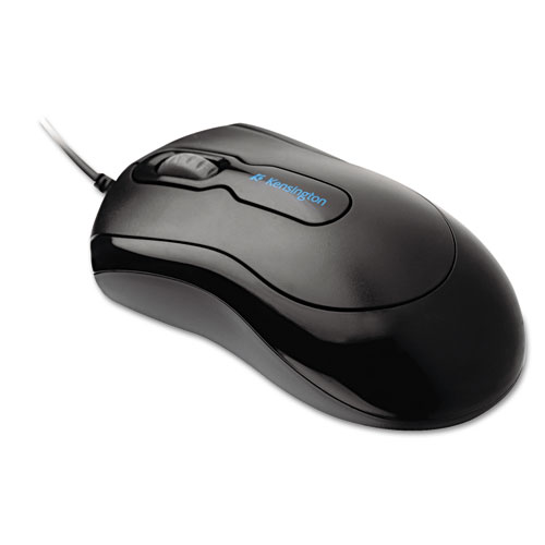Kensington® Mouse-In-A-Box Optical Mouse, Two-Button/Scroll, Black