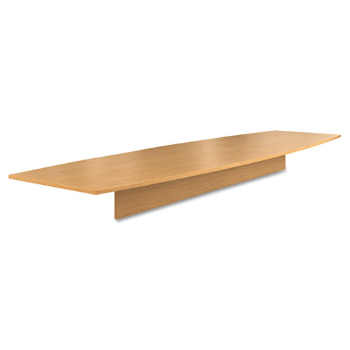 HON® Preside Boat-Shaped Conference Table Top, 168 x 48, Harvest