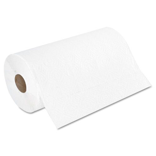 Image of Kitchen Roll Towel, 2-Ply, 11 x 8.5, White, 250/Roll, 12 Rolls/Carton