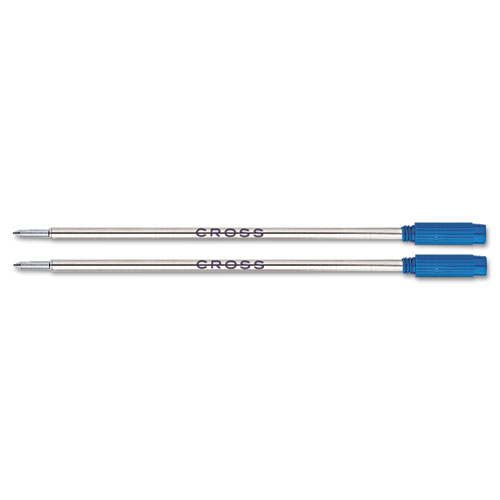 Cross® Refills for Ballpoint Pens, Medium, Blue Ink, 2/Pack