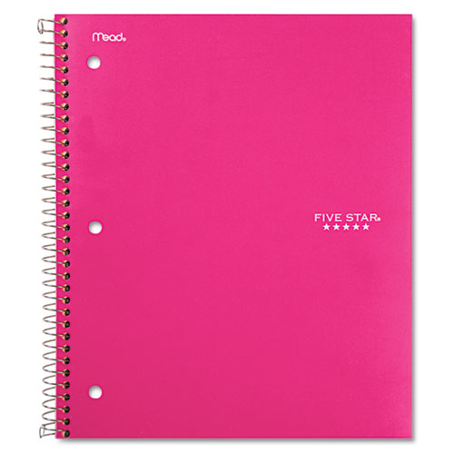 WIREBOUND TREND NOTEBOOK, 1 SUBJECT, WIDE/LEGAL RULE, PINK COVER, 10.5 X 8, 100 SHEETS