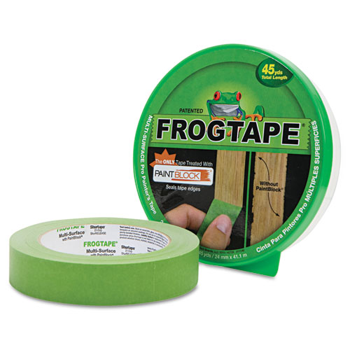 Duck® FROGTAPE Painting Tape, .94" x 45yds, 3" Core, Green
