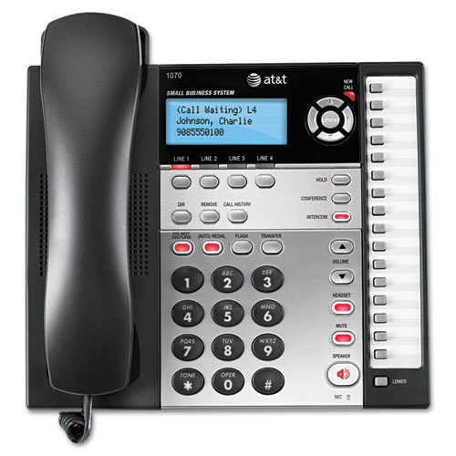 1070 Corded Four-Line Expandable Telephone, Caller ID