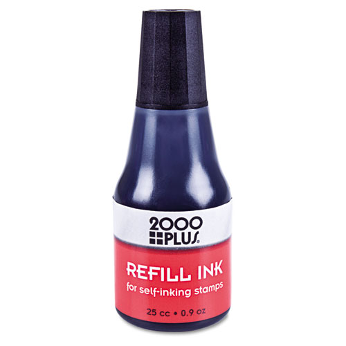 COSCO 2000PLUS® Self-Inking Refill Ink, Black, 0.9 oz. Bottle