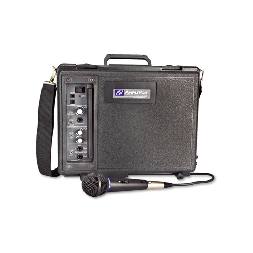 AmpliVox® Audio Portable Buddy Professional PA System w/Pro Wired Mic & 15-ft. Cable
