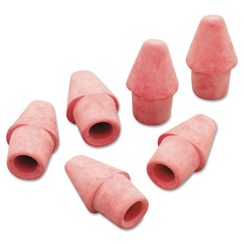 Arrowhead Eraser Caps, For Pencil Marks, Pink, 144/Box