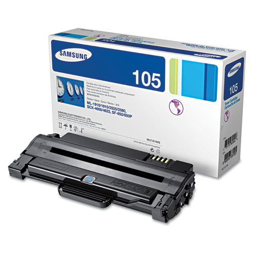 MLT-D105S (SU778A) Toner, 1500 Page Yield, Black