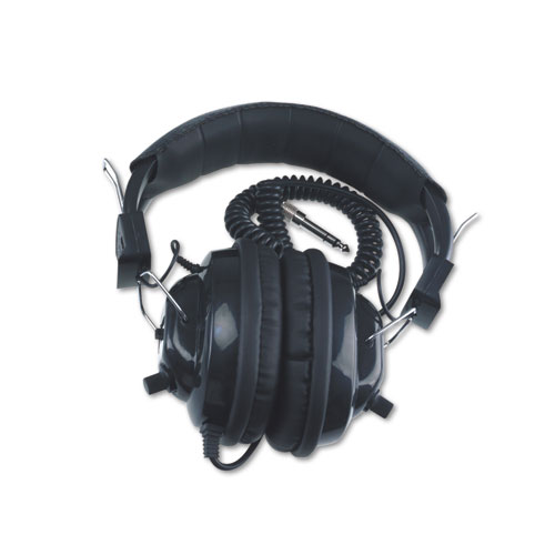 Deluxe Stereo Headphones W/mono Volume Control, Black