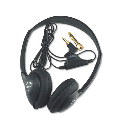 Personal Multimedia Stereo Headphones With Volume Control, Black