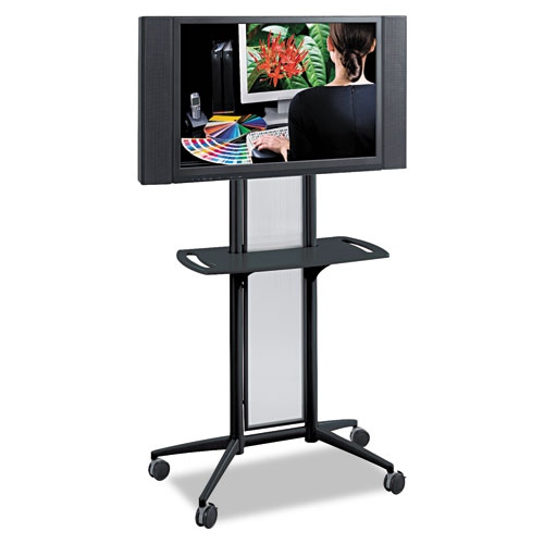 Safco® Impromptu Flat Panel TV Cart, 38w x 20d x 65-1/2h, Black