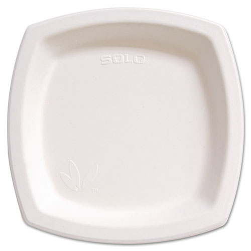 Bare Eco-Forward Sugarcane Dinnerware, ProPlanet Seal, Plate, 8.3" dia, Ivory, 125/Pack