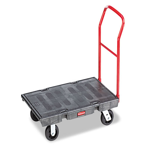 Rubbermaid® Commercial Heavy-Duty Platform Truck Cart, 2,000 lb Capacity, 24 x 48 Platform, Black