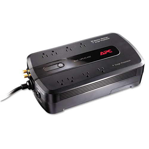Image of Apc® Be650G1 Back-Ups Es 650 Battery Backup System, 8 Outlets, 650 Va, 340 J