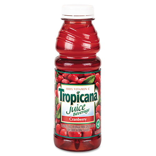 Image of Juice Beverage, Cranberry, 15.2oz Bottle, 12/Carton