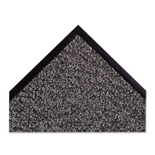 Image of Crown Dust-Star Microfiber Wiper Mat, 48 X 72, Charcoal