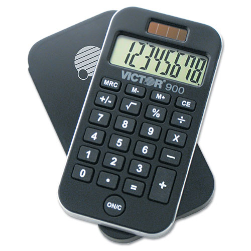 900 Antimicrobial Pocket Calculator, 8-Digit LCD | by Plexsupply